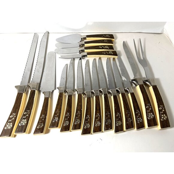 Vintage 1960’s Lifetime Cutlery Regent Sheffield England 18 Pcs Stainless Steel - Picture 1 of 7